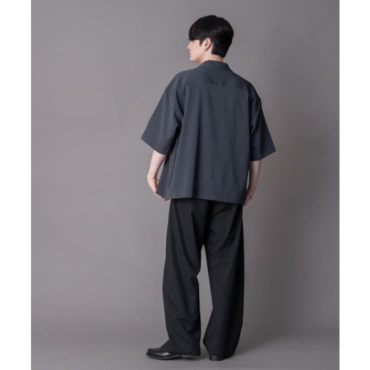 クレープオープンカラーシャツ（SS） | WEGO【MEN】 | 詳細画像13 