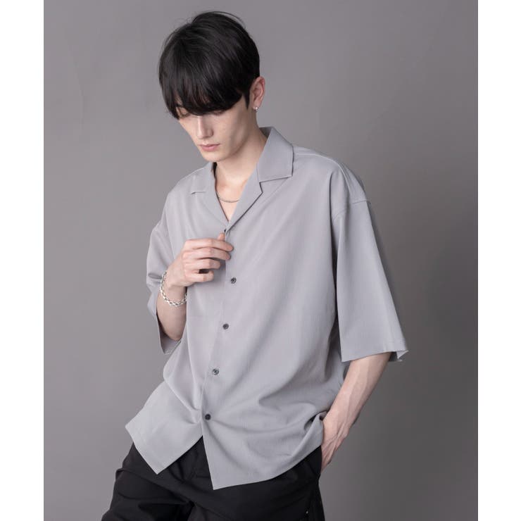 クレープオープンカラーシャツ（SS） | WEGO【MEN】 | 詳細画像18 