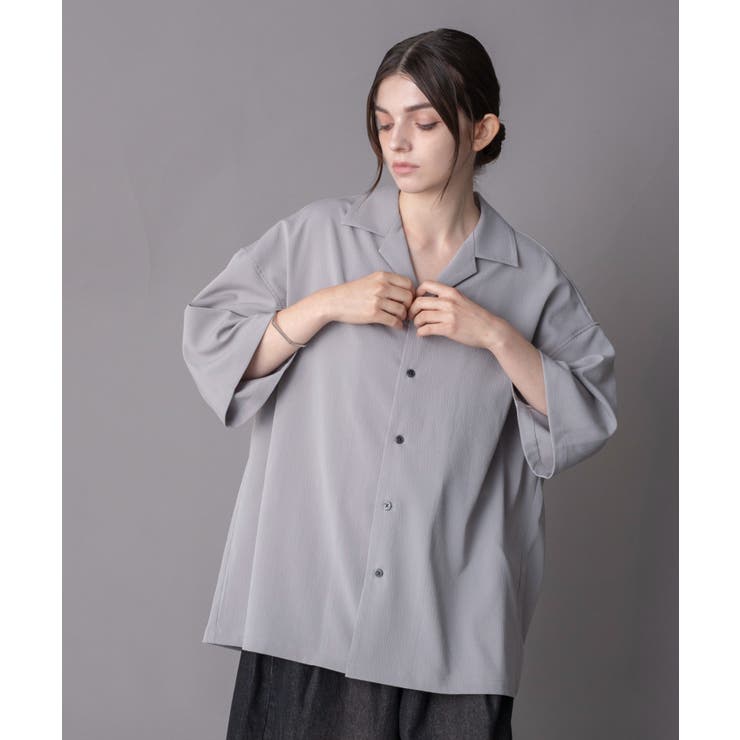 クレープオープンカラーシャツ（SS） | WEGO【MEN】 | 詳細画像21 