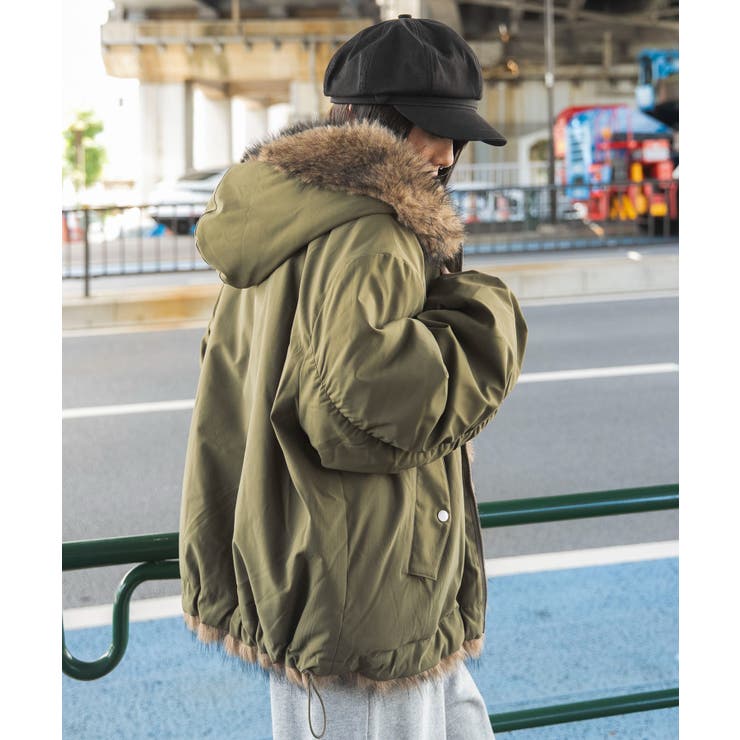 フェイクファーリバーシブルフードブルゾン[品番：WG010099398]｜WEGO