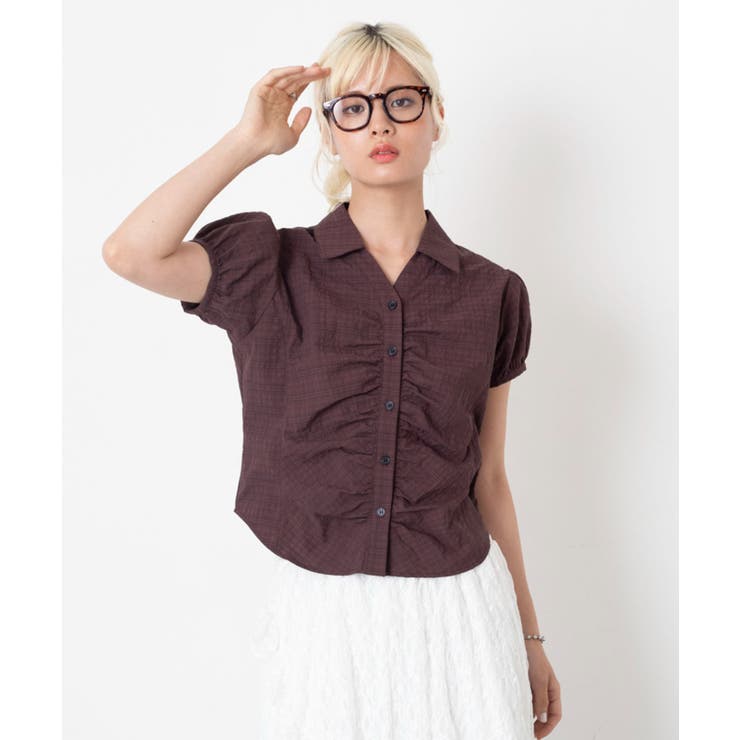 コンパクトギャザーチェックシャツ | WEGO【WOMEN】 | 詳細画像10 