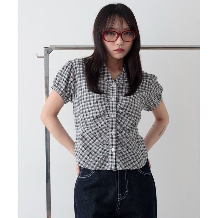 コンパクトギャザーチェックシャツ | WEGO【WOMEN】 | 詳細画像13 