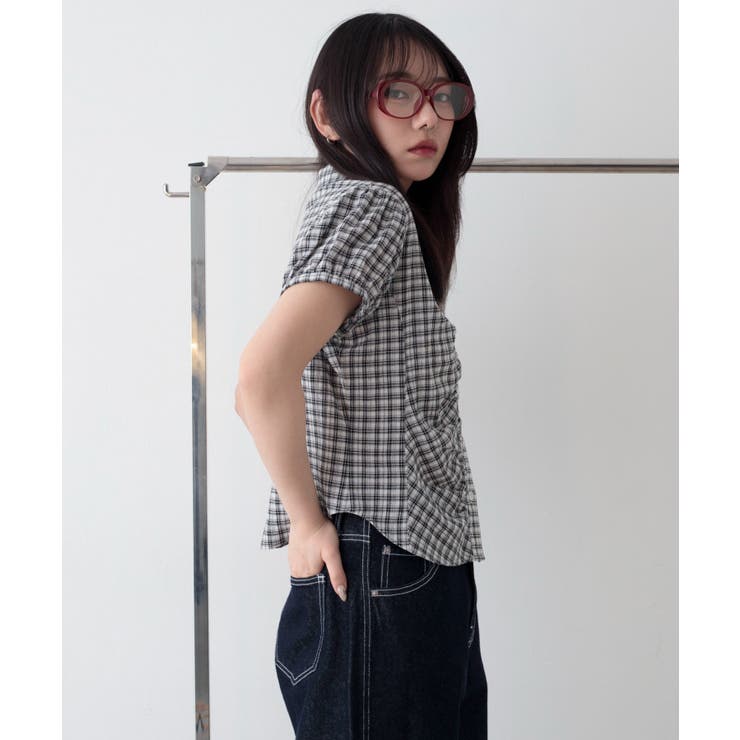 コンパクトギャザーチェックシャツ | WEGO【WOMEN】 | 詳細画像14 