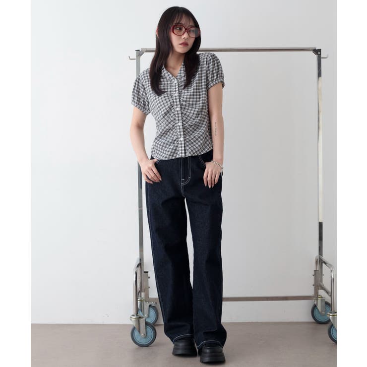 コンパクトギャザーチェックシャツ | WEGO【WOMEN】 | 詳細画像16 