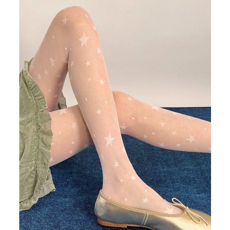 スター柄シアータイツ | WEGO【WOMEN】 | 詳細画像1 