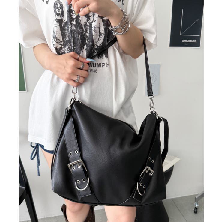 ベルトデザイン2wayショルダー | WEGO【MEN】 | 詳細画像12 