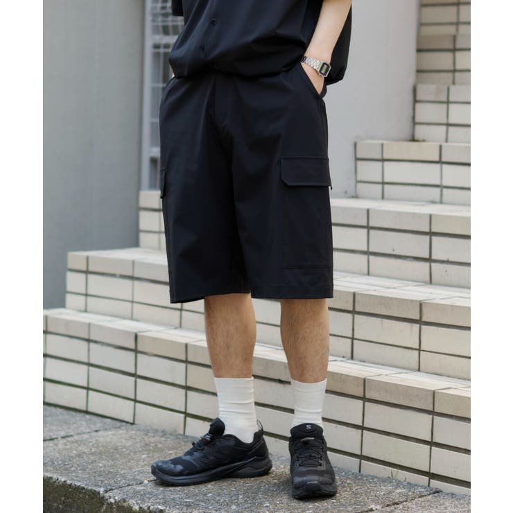 ブラック | リップストップカーゴショーツ | WEGO【MEN】