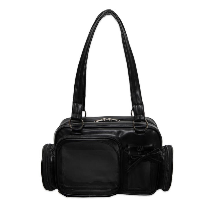 ブラック | きらふわHAPPYぬい痛ボストンバッグ | WEGO【WOMEN】