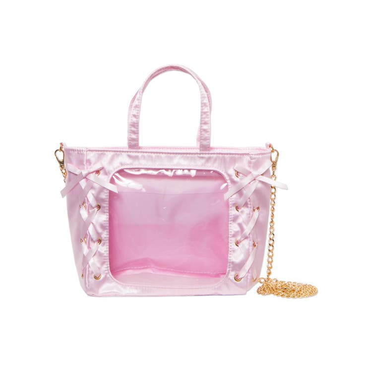 Ｌピンク | レースアップミニぬいショルダー | WEGO【WOMEN】