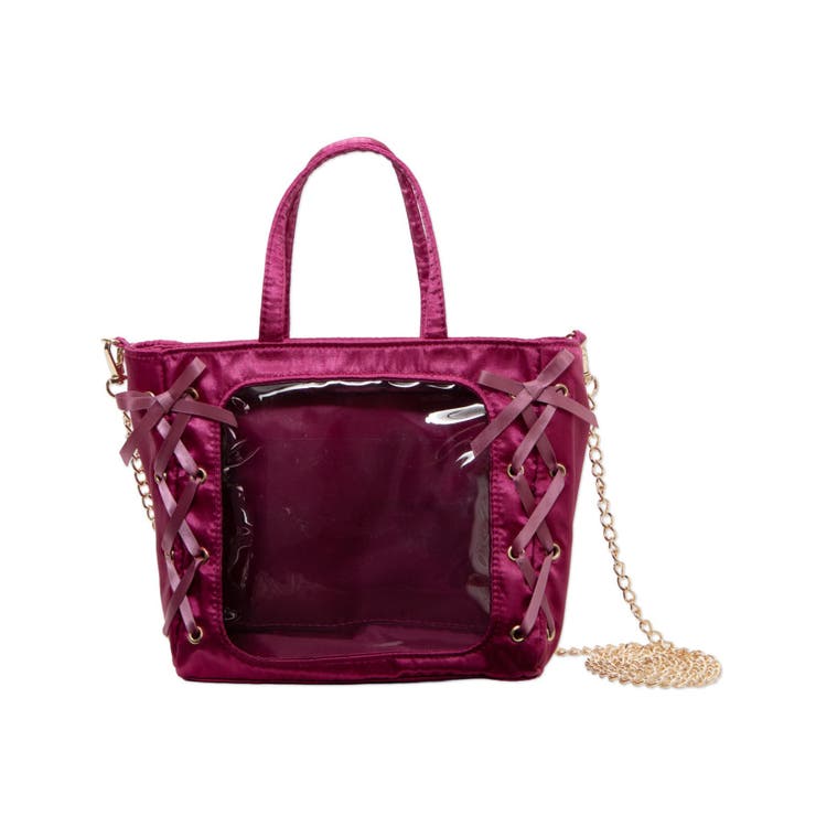 ピンク | レースアップミニぬいショルダー | WEGO【WOMEN】
