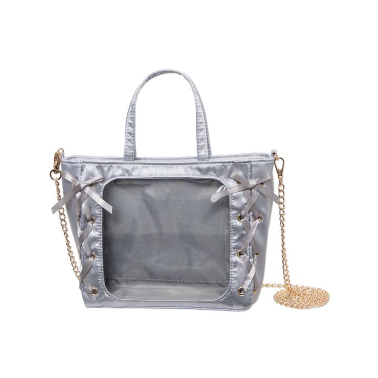 シルバー | レースアップミニぬいショルダー | WEGO【WOMEN】