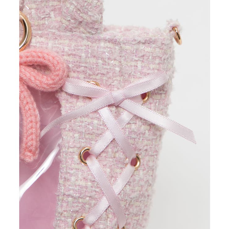 耳付きツイードレースアップミニぬいショルダー | WEGO【WOMEN】 | 詳細画像4 