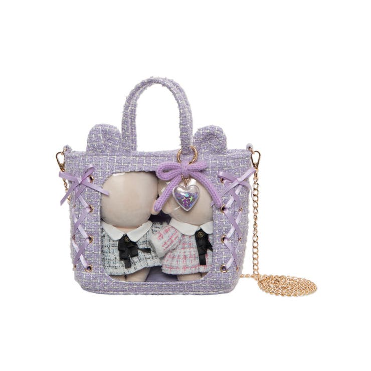 耳付きツイードレースアップミニぬいショルダー | WEGO【WOMEN】 | 詳細画像11 