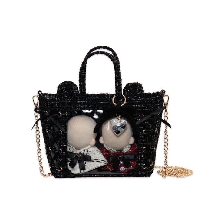 耳付きツイードレースアップミニぬいショルダー | WEGO【WOMEN】 | 詳細画像12 