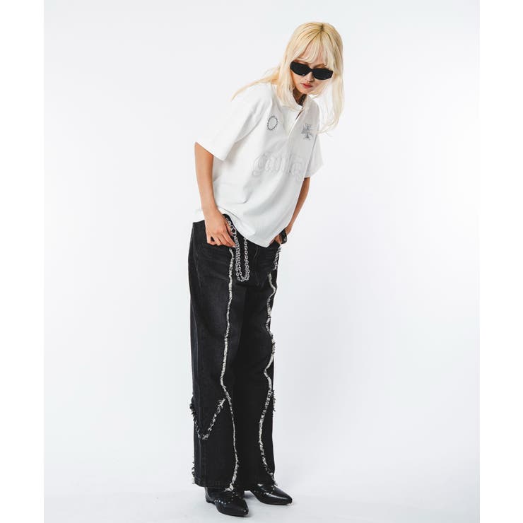 ブリーチグラフィックポロシャツ（SS） | WEGO【MEN】 | 詳細画像2 