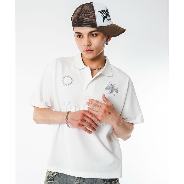 ブリーチグラフィックポロシャツ（SS） | WEGO【MEN】 | 詳細画像5 