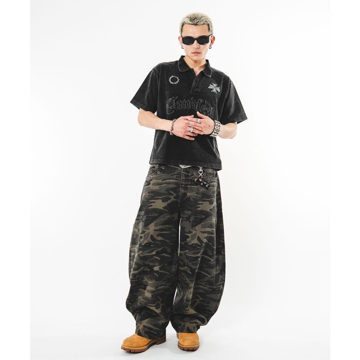ブリーチグラフィックポロシャツ（SS） | WEGO【MEN】 | 詳細画像20 