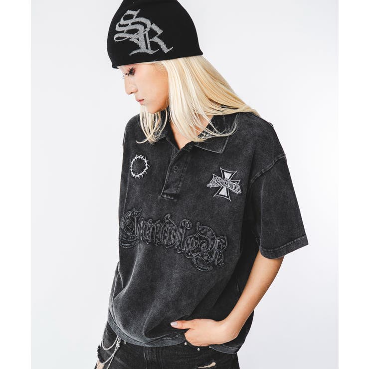ブリーチグラフィックポロシャツ（SS） | WEGO【MEN】 | 詳細画像24 