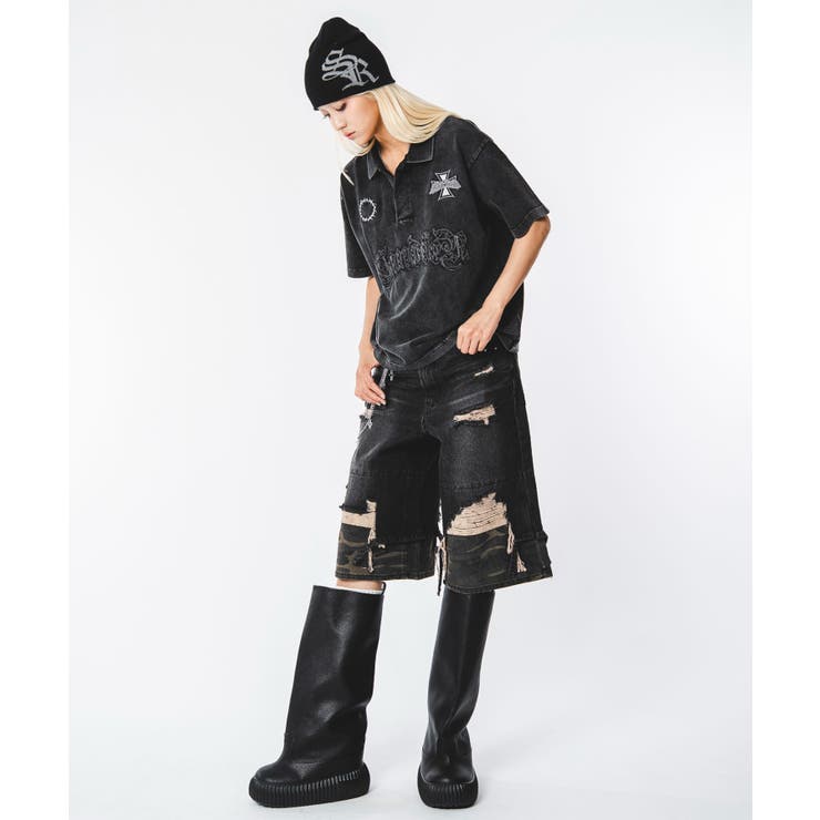 ブリーチグラフィックポロシャツ（SS） | WEGO【MEN】 | 詳細画像26 