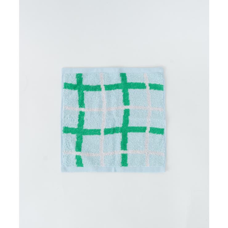 柄2：ブルーチェック | ハンドタオル | WEGO【WOMEN】