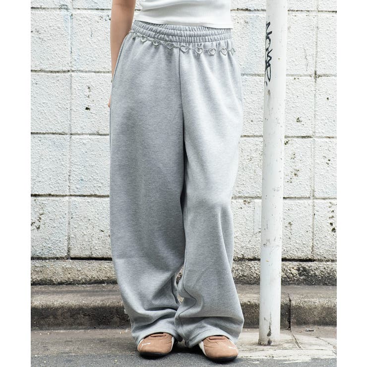 グレーソノタ | ライトスウェットワイドパンツ | WEGO【WOMEN】
