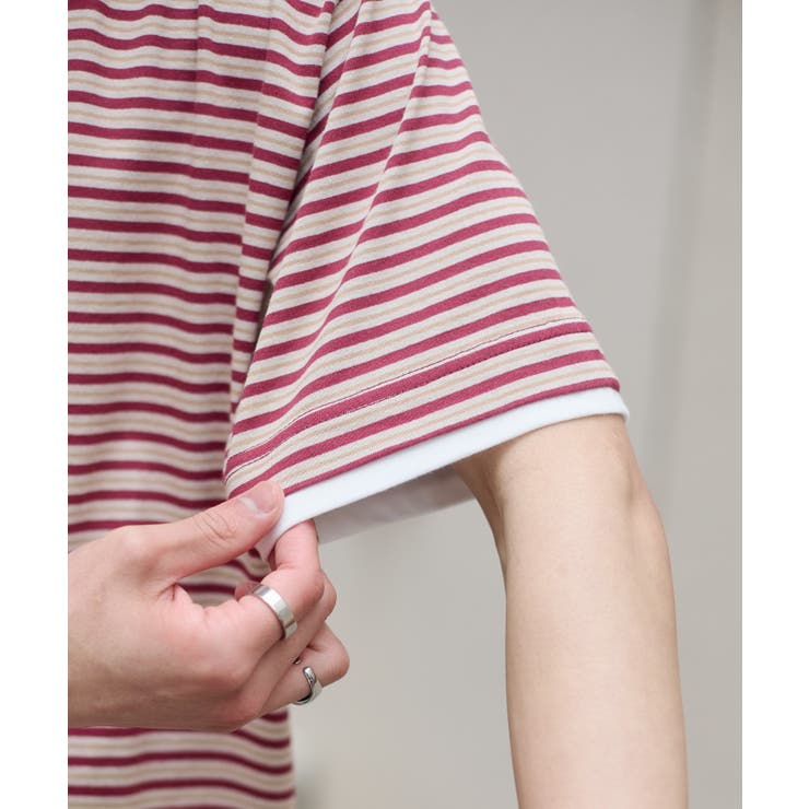 ボーダーヘンリーネックT（SS） | WEGO【MEN】 | 詳細画像3 