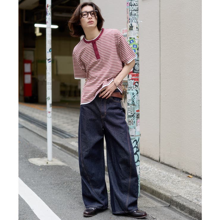 ボーダーヘンリーネックT（SS） | WEGO【MEN】 | 詳細画像9 