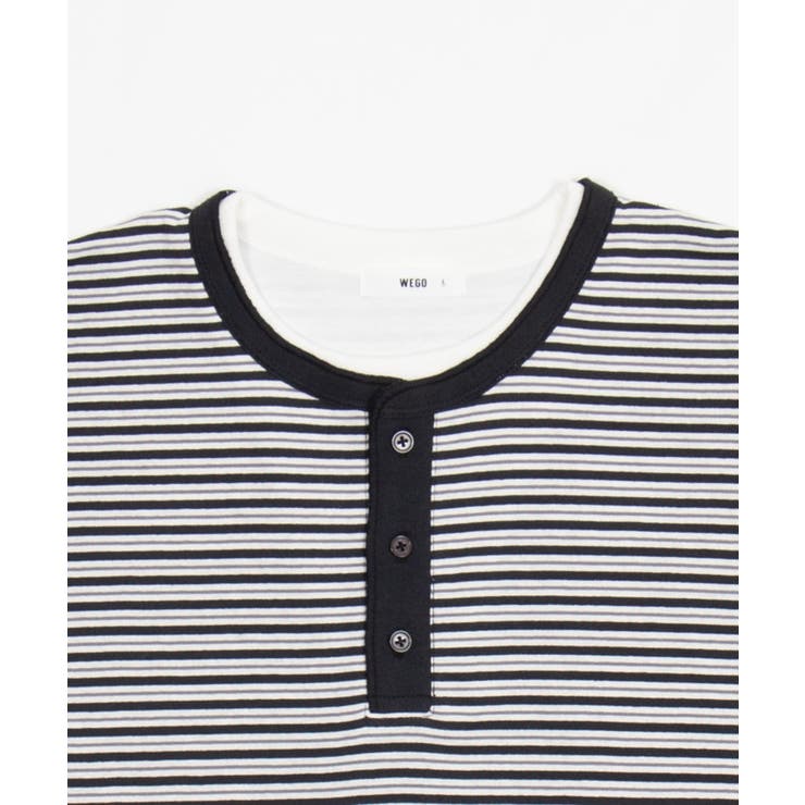 ボーダーヘンリーネックT（SS） | WEGO【MEN】 | 詳細画像18 