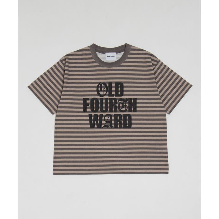 ブラウンボーダー | ボーダ－グラフィックT（SS） | WEGO【MEN】
