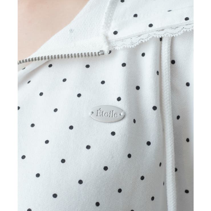 レースパイピング半袖パーカー | WEGO【WOMEN】 | 詳細画像5 