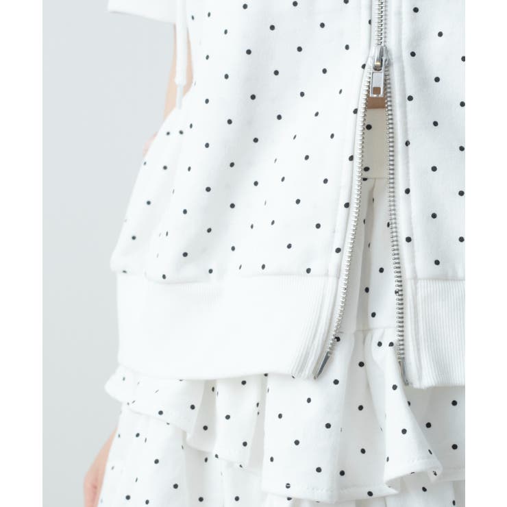レースパイピング半袖パーカー | WEGO【WOMEN】 | 詳細画像8 