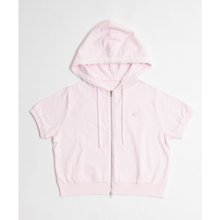 レースパイピング半袖パーカー | WEGO【WOMEN】 | 詳細画像29 