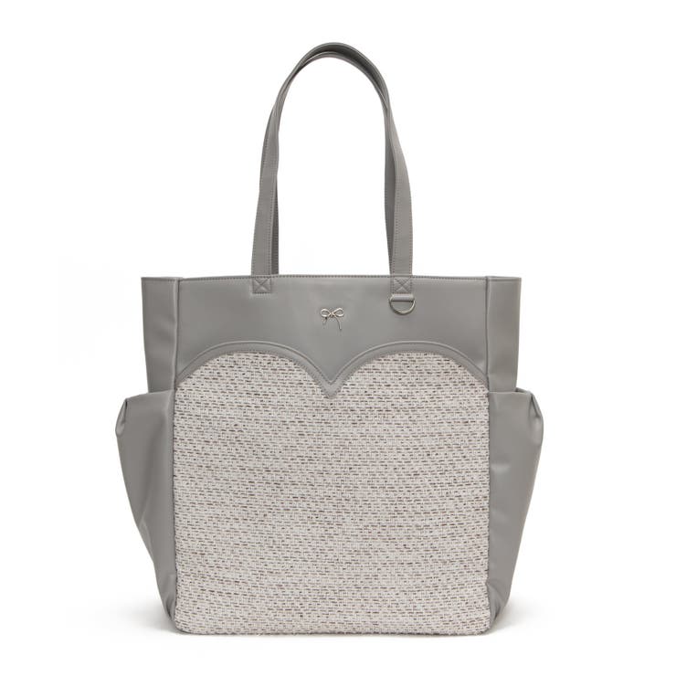 グレー | ハートポケットうちわBIGトートバッグ | WEGO【WOMEN】
