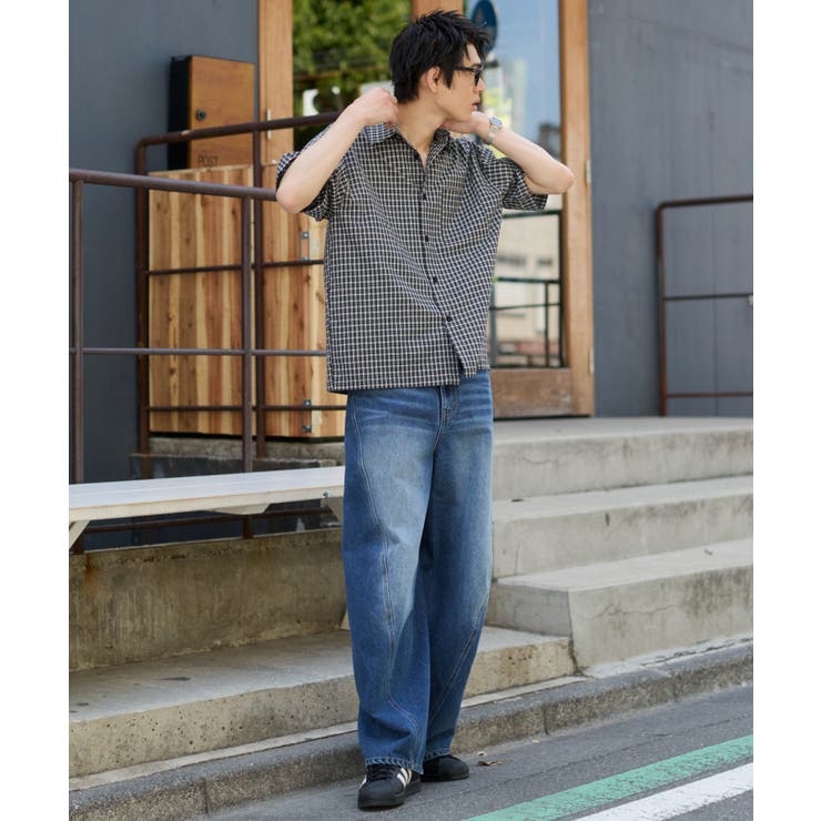 クロップドSSマイクロチェックシャツ | WEGO【MEN】 | 詳細画像2 