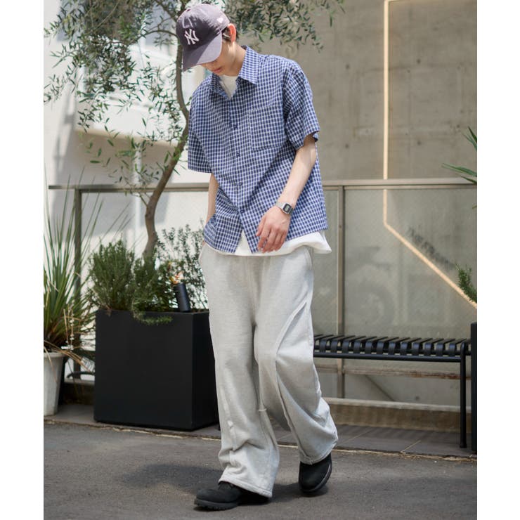 クロップドSSマイクロチェックシャツ | WEGO【MEN】 | 詳細画像11 
