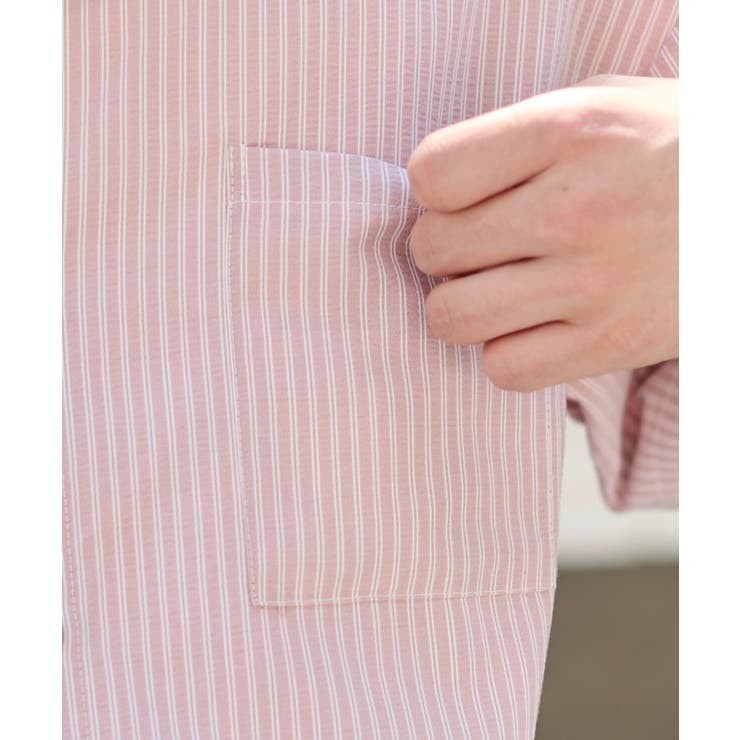 クロップドSSサッカーストライプシャツ | WEGO【MEN】 | 詳細画像5 