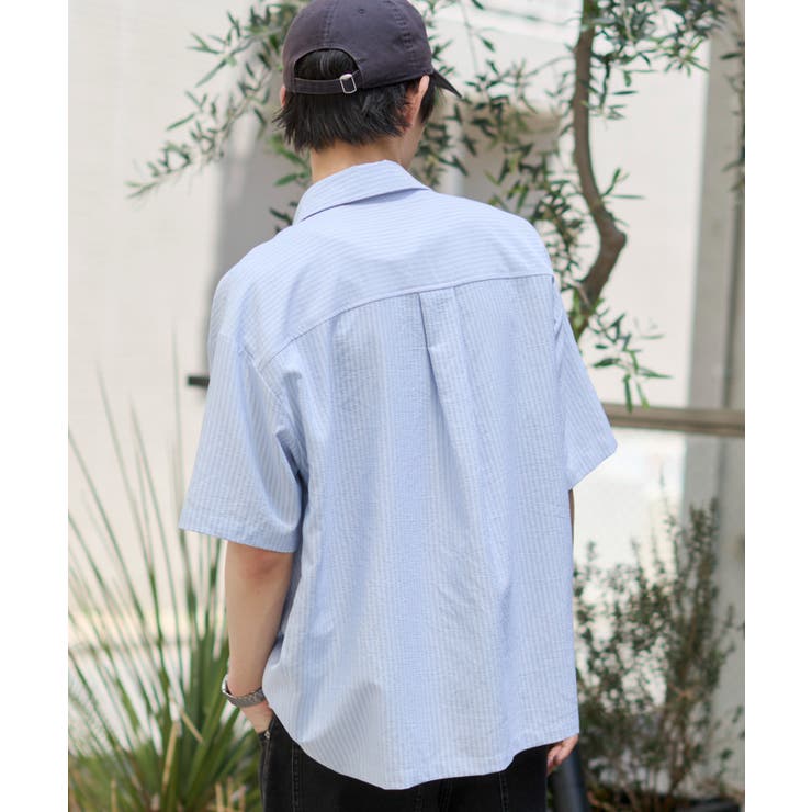 クロップドSSサッカーストライプシャツ | WEGO【MEN】 | 詳細画像10 