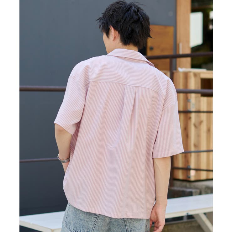 クロップドSSサッカーストライプシャツ | WEGO【MEN】 | 詳細画像17 