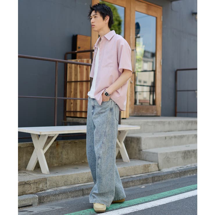 クロップドSSサッカーストライプシャツ | WEGO【MEN】 | 詳細画像20 