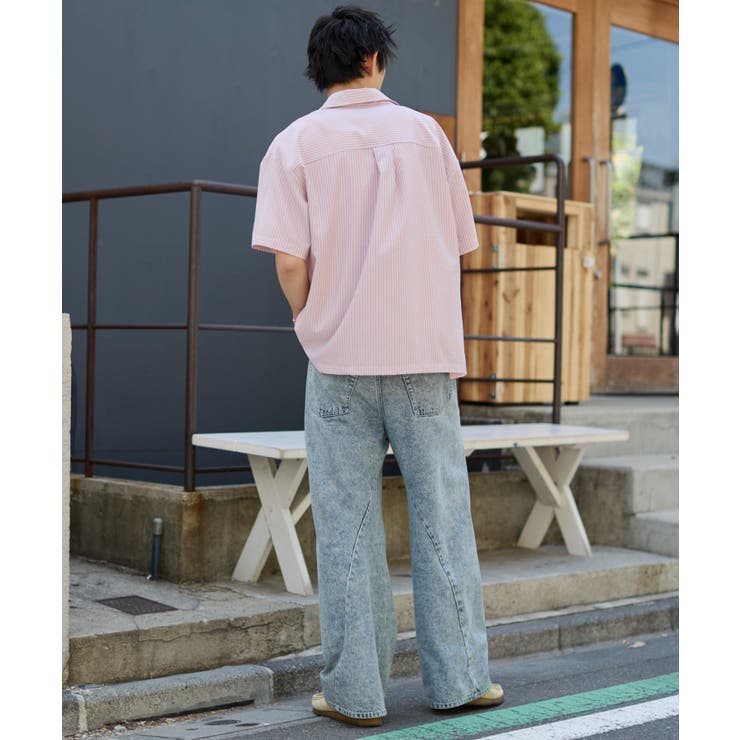 クロップドSSサッカーストライプシャツ | WEGO【MEN】 | 詳細画像21 