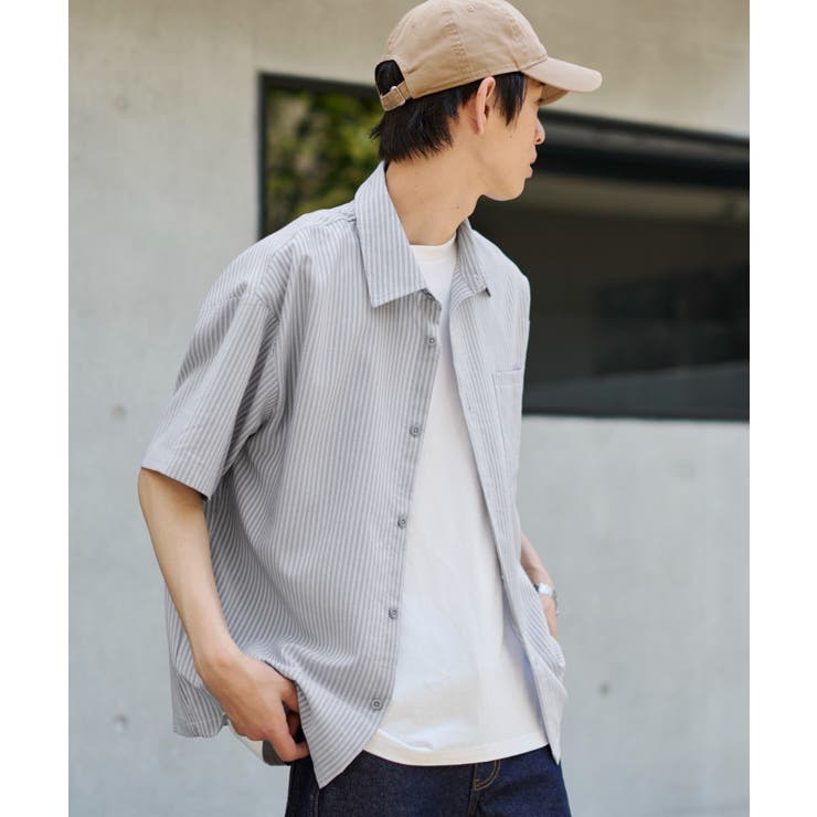 クロップドSSサッカーストライプシャツ | WEGO【MEN】 | 詳細画像25 