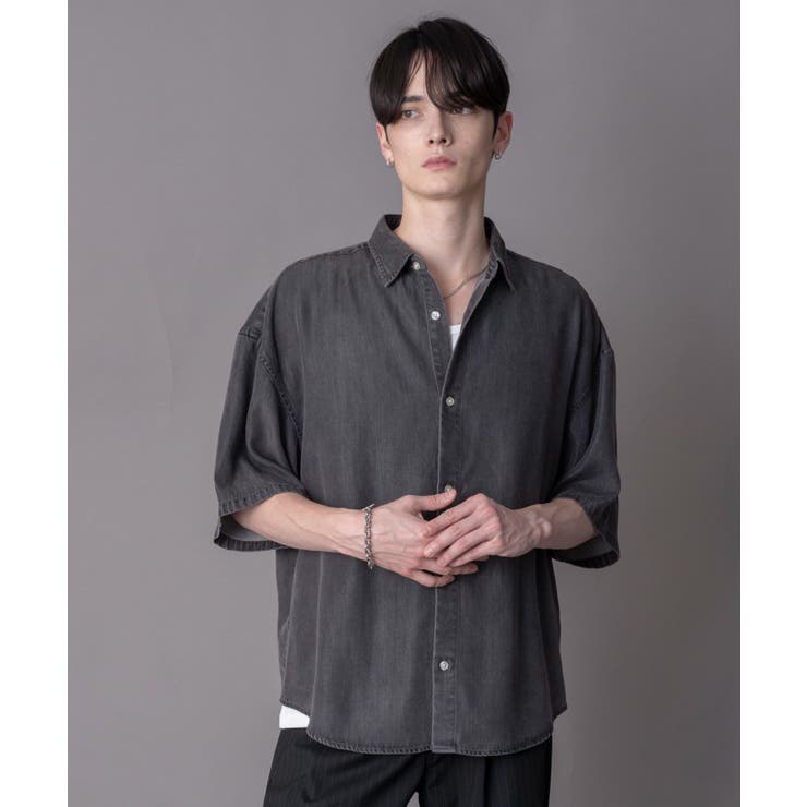 テンセルデニムシャツ（SS） | WEGO【MEN】 | 詳細画像9 