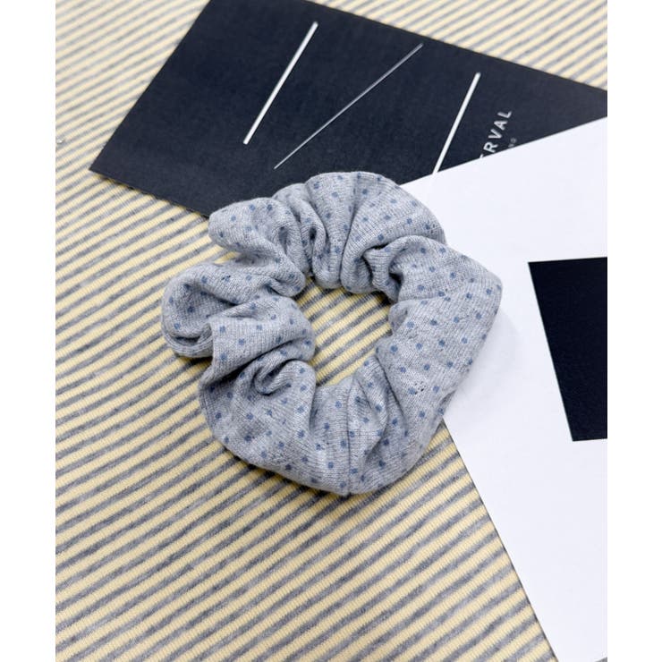 グレードット | Lパターンミニシュシュ | WEGO【WOMEN】