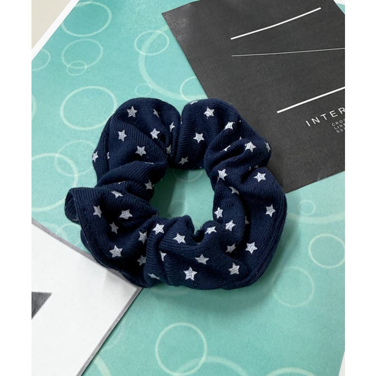 ネイビースター | Lパターンミニシュシュ | WEGO【WOMEN】