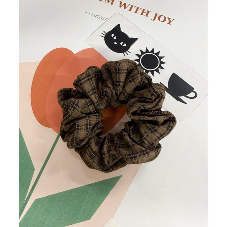 チェック2 | Lパターンミニシュシュ | WEGO【WOMEN】
