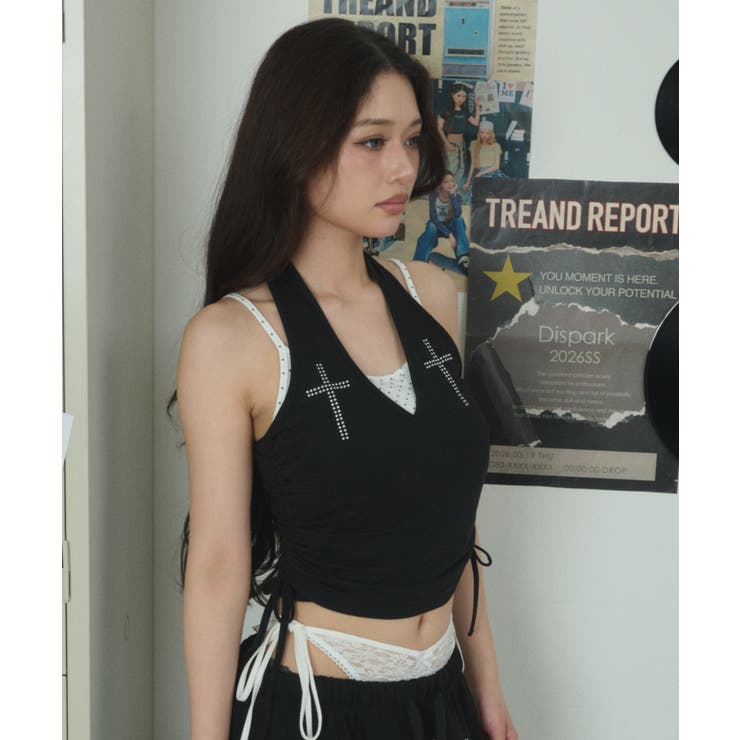 ホルターネックデザインレイヤードキャミ | WEGO【WOMEN】 | 詳細画像6 