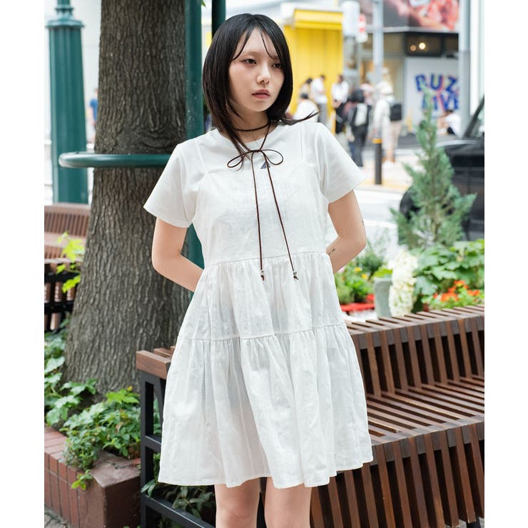 ホワイト | ティアードキャミワンピース | WEGO【WOMEN】