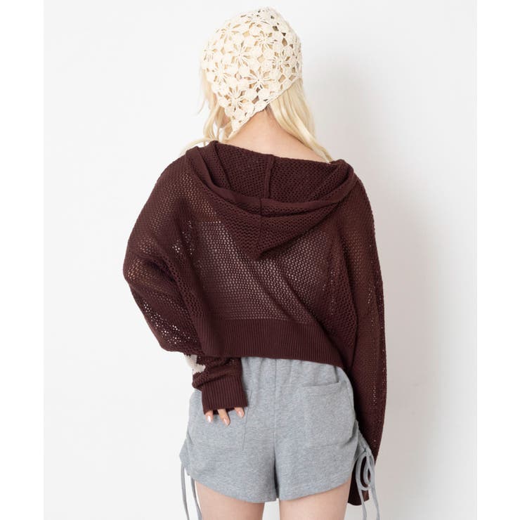 ナンバリングメッシュニットパーカー | WEGO【WOMEN】 | 詳細画像11 
