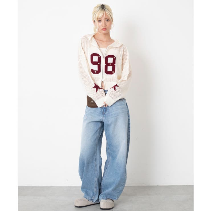 ナンバリングメッシュニットパーカー | WEGO【WOMEN】 | 詳細画像18 