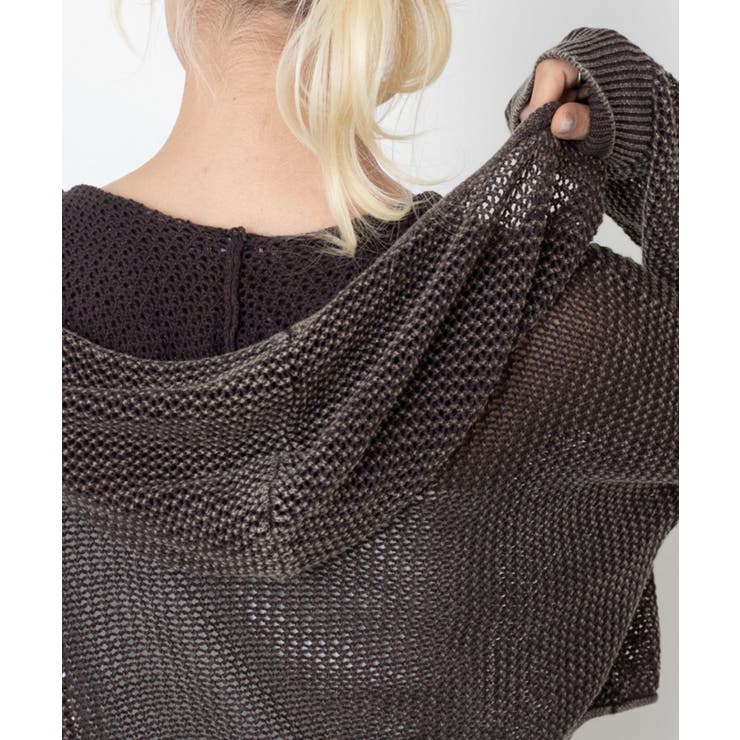 ハトメメッシュニットショートパーカー | WEGO【WOMEN】 | 詳細画像8 
